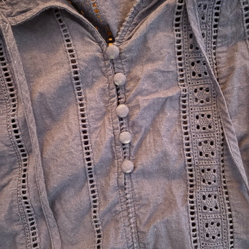 Aqua Midnight Blue Blouse - Picture 4 of 8
